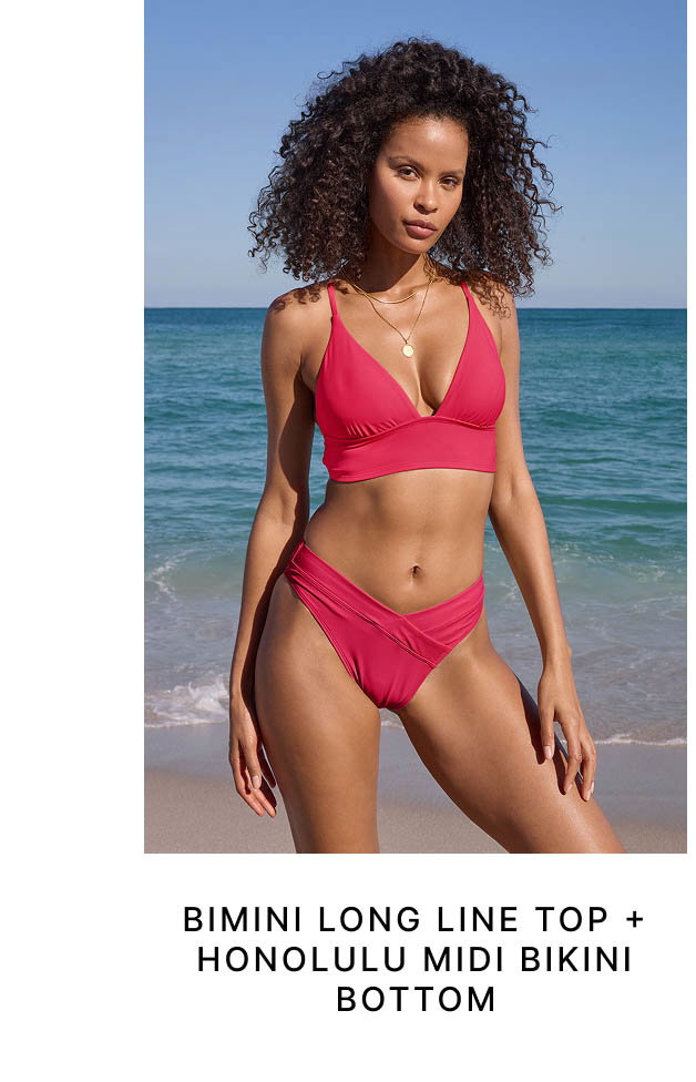Bimini Long Line Top + Honolulu Midi Bikini Bottom