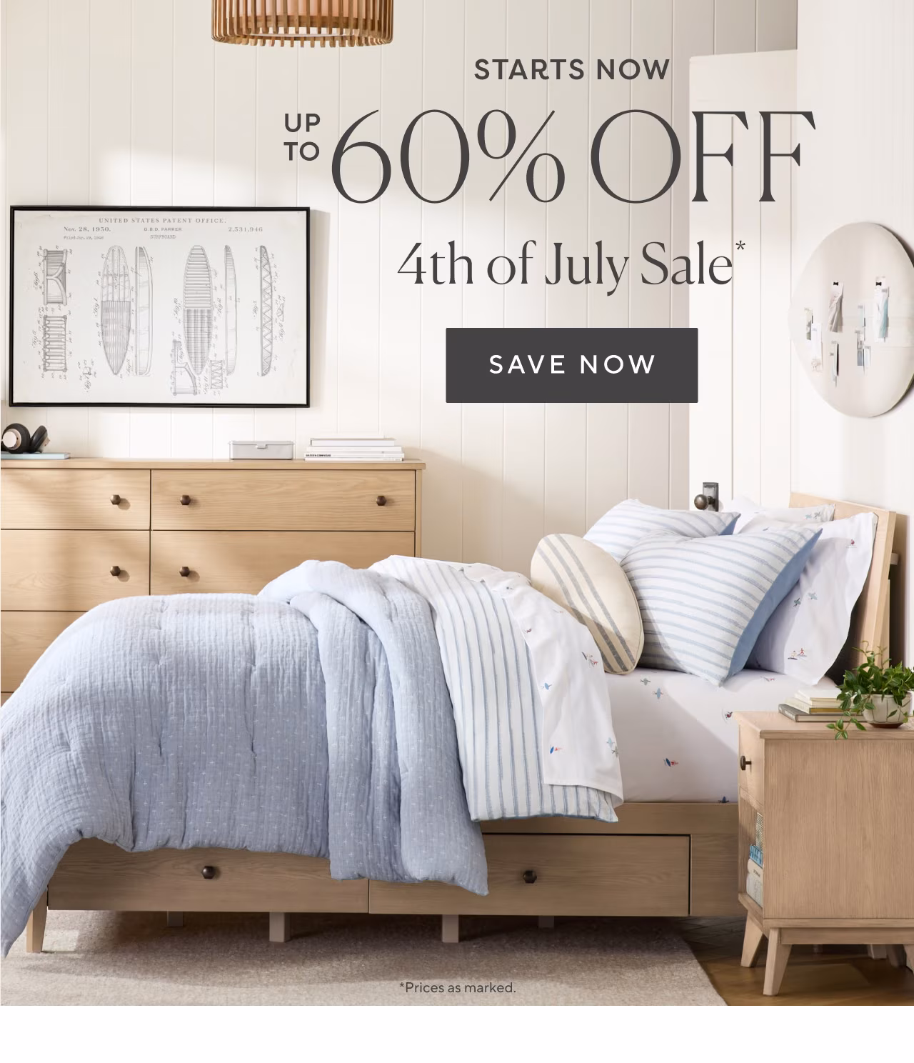 Up to 60% off 4th of july sale
