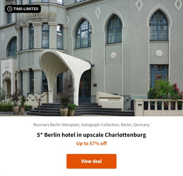 5* Berlin hotel in upscale Charlottenburg