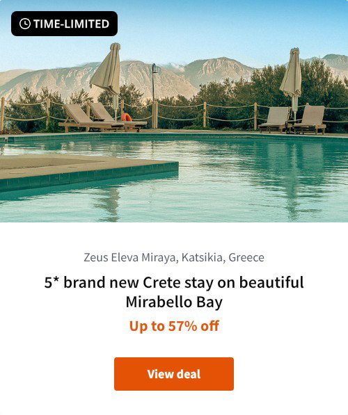 5* brand new Crete stay on beautiful Mirabello Bay