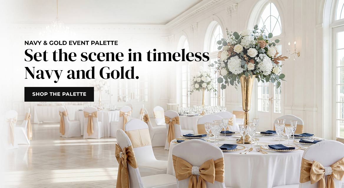 navy and gold