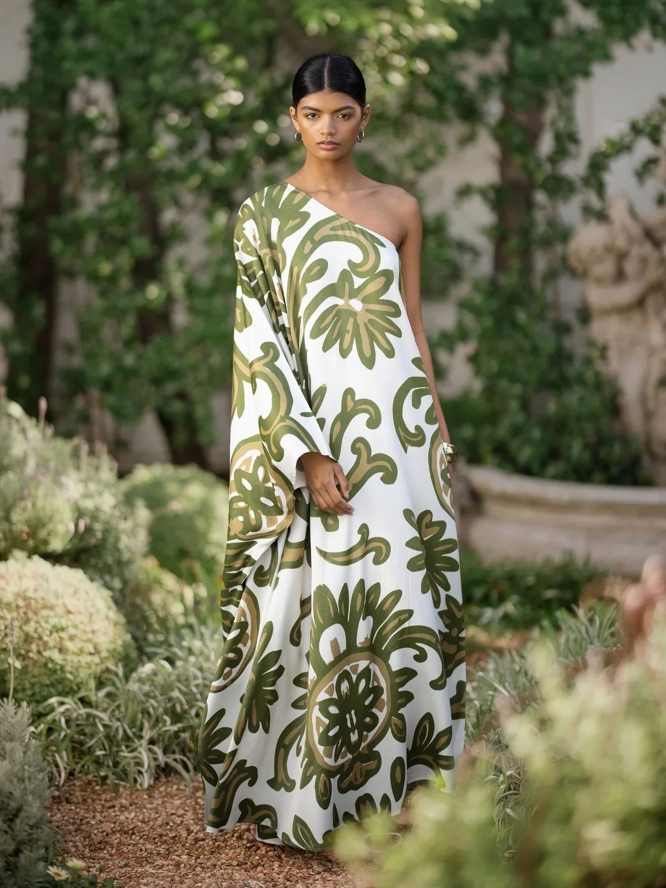Image of Satu FSC® Certified Viscose Dress - Elia Olive