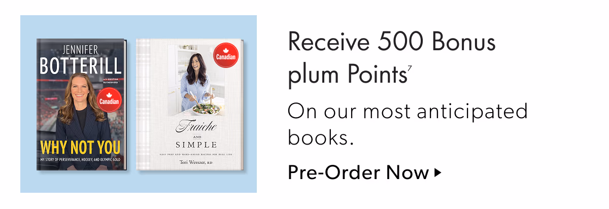Receive 500 Bonus plum Points | On our most anticipated books.