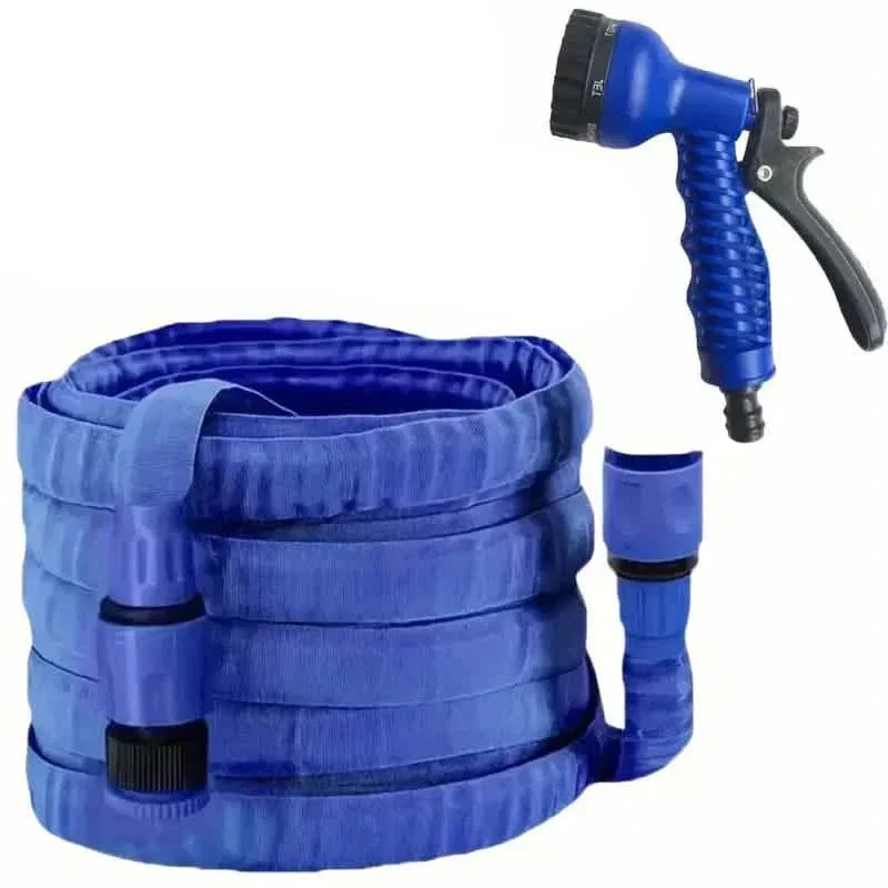 Image of Expandable Collapsible High Pressure Magic Hose with Spray Gun