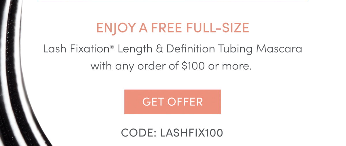 free mascara on orders $100+ 