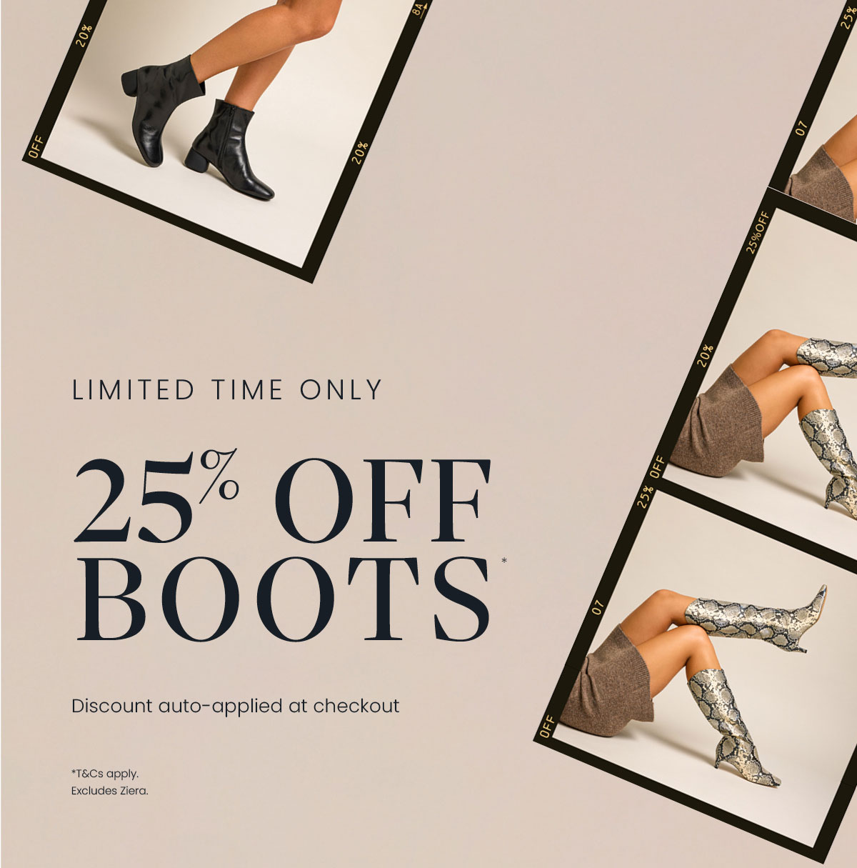 25% OFF BOOTS