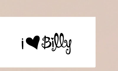 I LOVE BILLY BOOTS
