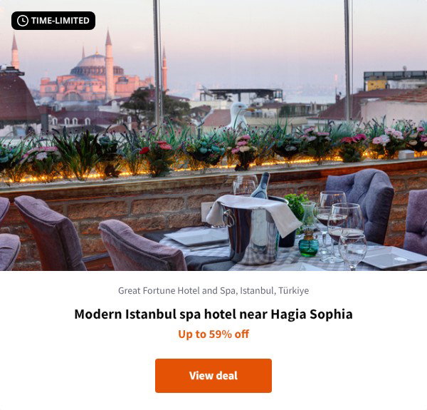 Modern Istanbul spa hotel near Hagia Sophia