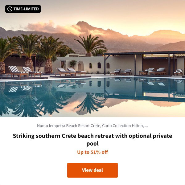 Striking southern Crete beach retreat with optional private pool