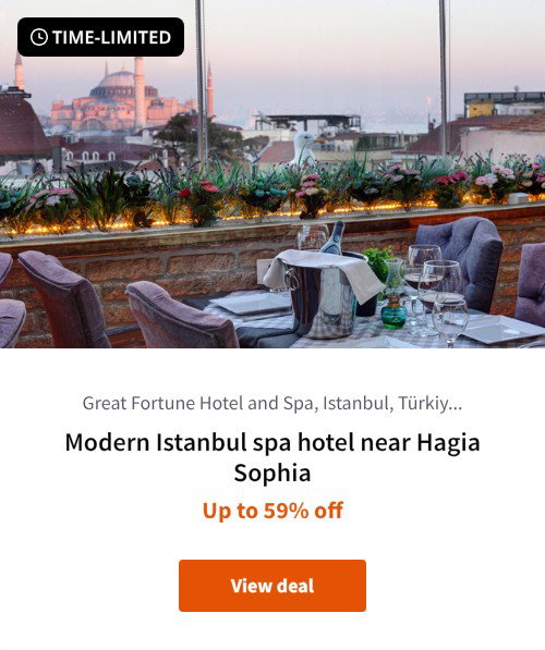 Modern Istanbul spa hotel near Hagia Sophia