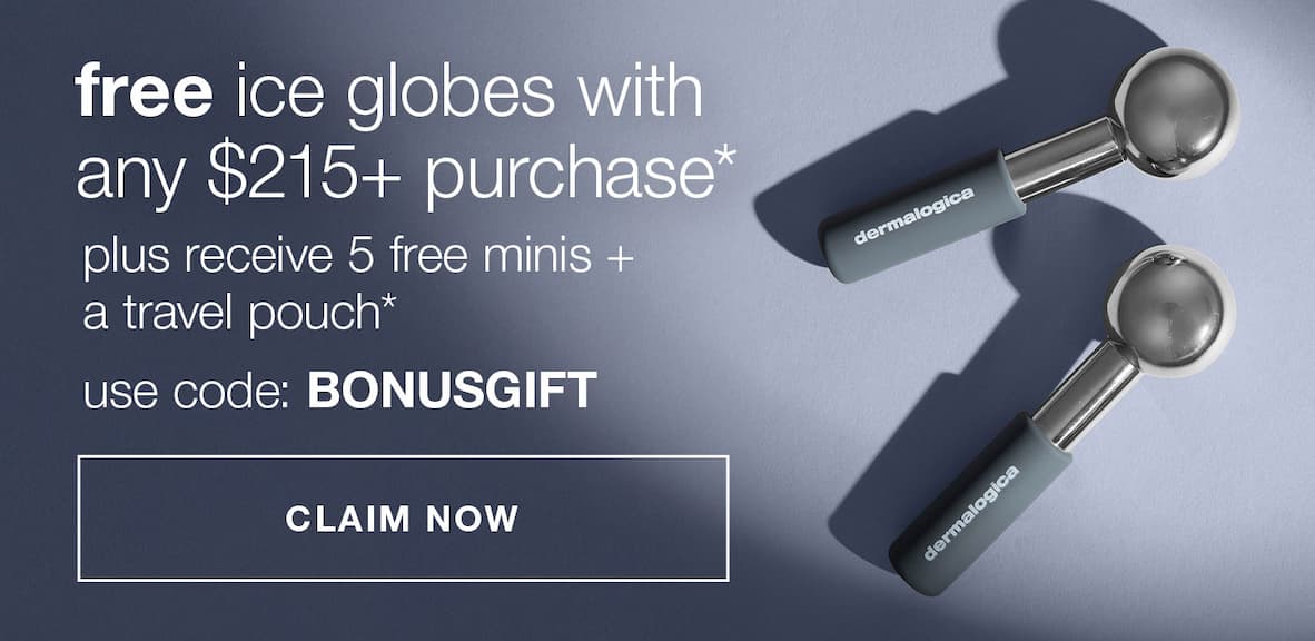 Free shipping included. Earn up to 7 free Dermalogica gifts; tiers start at $50 and max out at $215 with code BONUSGIFT.