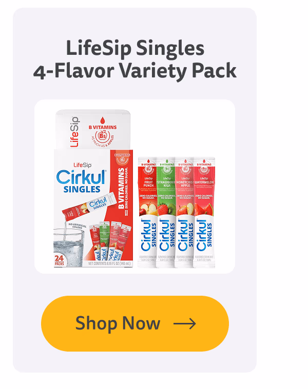 Shop Now (LifeSip Singles 4-Flavor Variety Pack) - Cirkul
