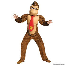 Kids Deluxe Donkey Kong Jumpsuit Costume