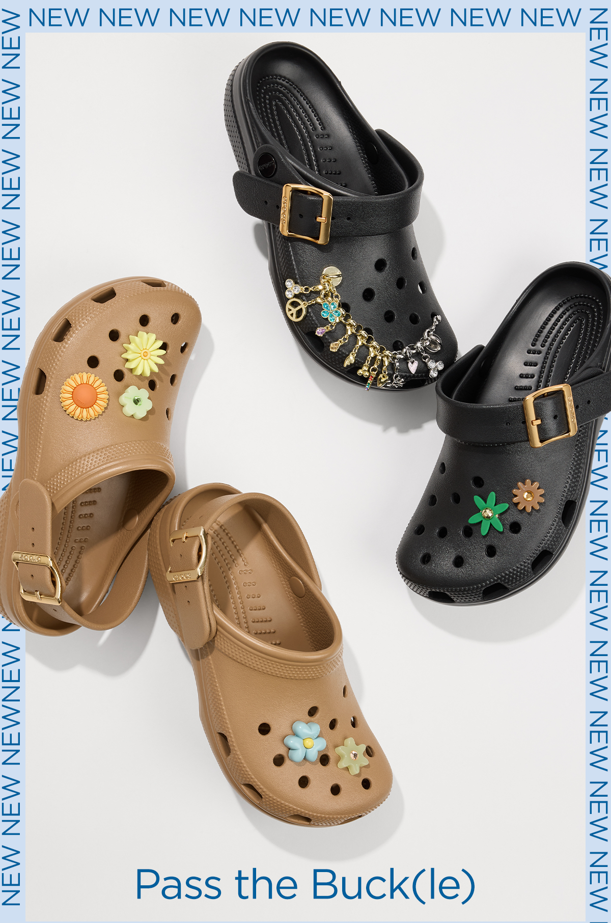 Pass the Buck(le) | Display of Crocs Buckle Clog Styles