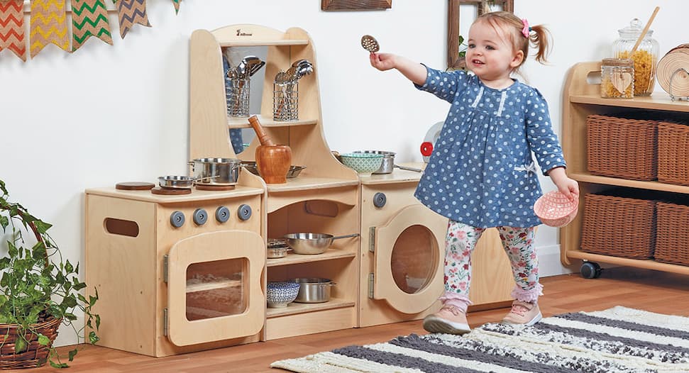 Millhouse™ Natural Kitchen with Storage Dresser - Toddler - Set of 4