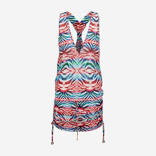 Multicolour Abstract Tunic Beachwear