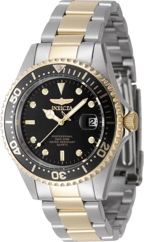 Image of Invicta Men's 37mm Pro Diver Quartz Date Coin Edge Bezel Bracelet Watch