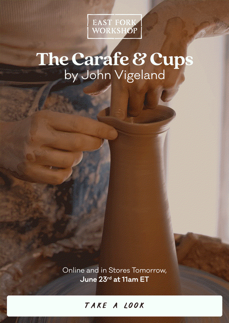 The Carafe & Cups by John Vigeland - Online and in store tomorrow, June 23rd at 11am ET - Take a Look