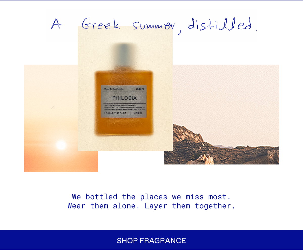 A Greek summer, distilled