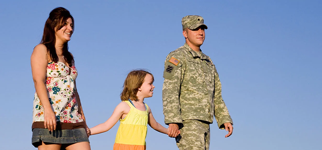 Military family at Busch Gardens
