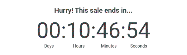 Hurry! This sale ends in...
