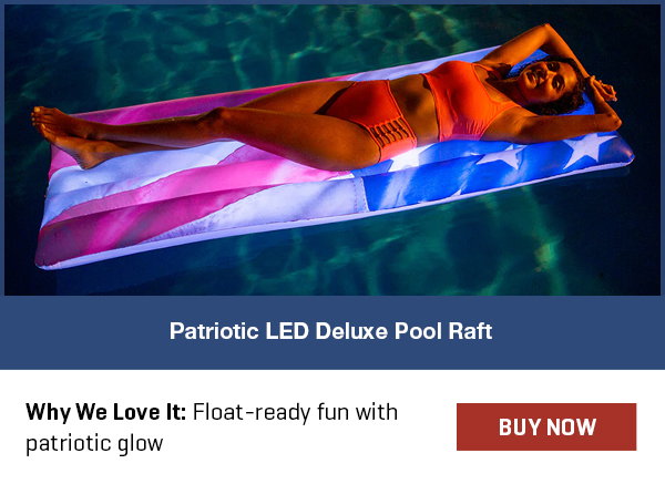 Patriotic LED Deluxe Pool Raft