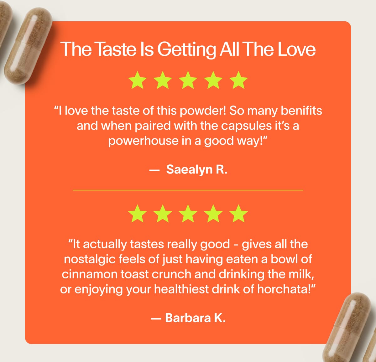 The Taste Is Getting All The Love