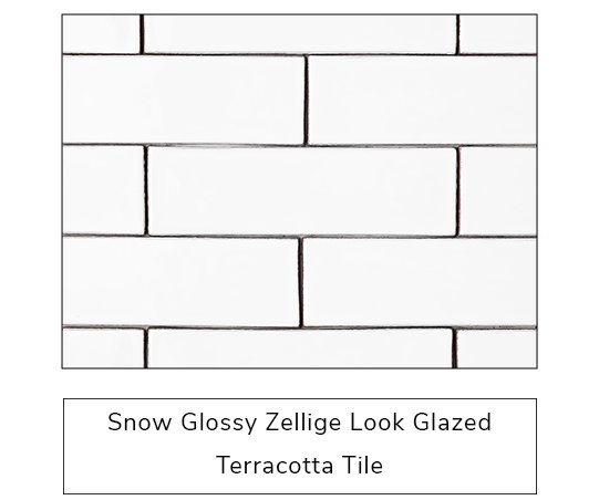 snow glossy zellige look