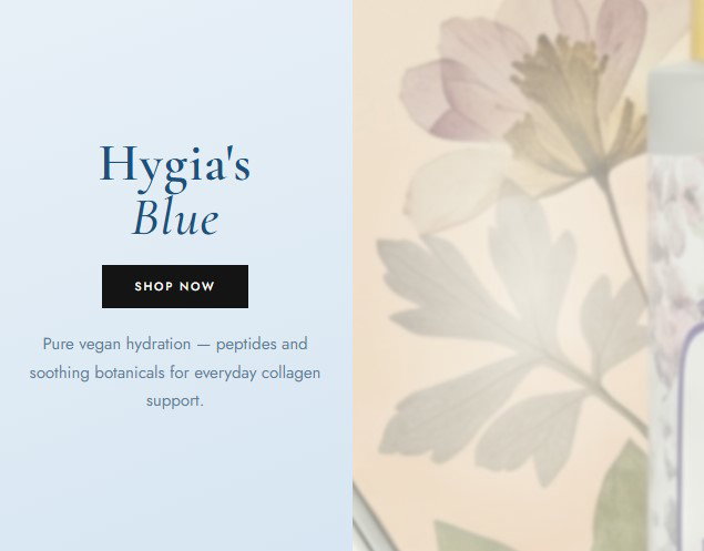 Pure vegan hydration — peptides and soothing botanicals for everyday collagen support.