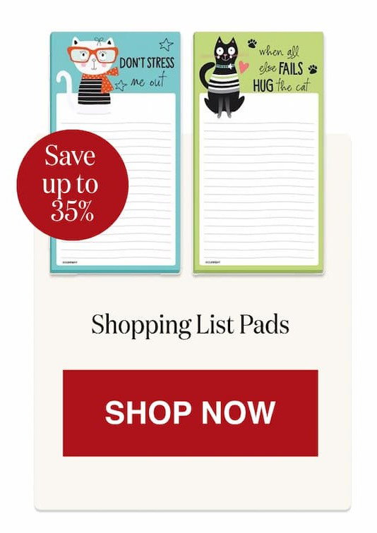 Shopping List Pads [Click here to Shop Now]