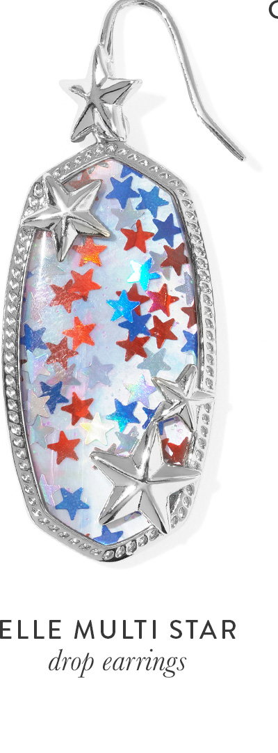 Elle Multi Star Drop Earrings