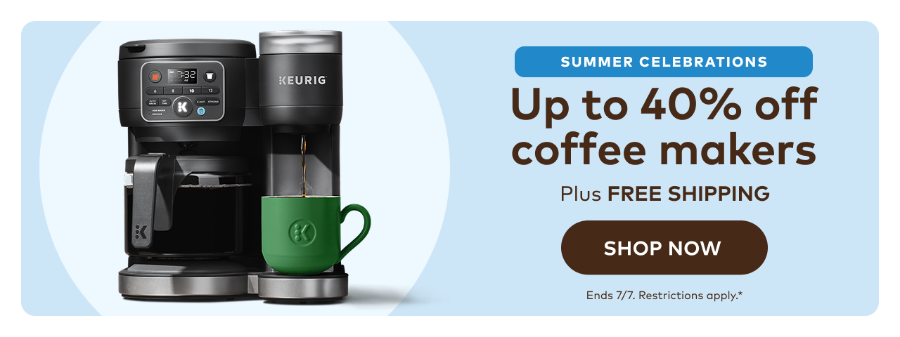 Up to 40% Off Coffee Makers