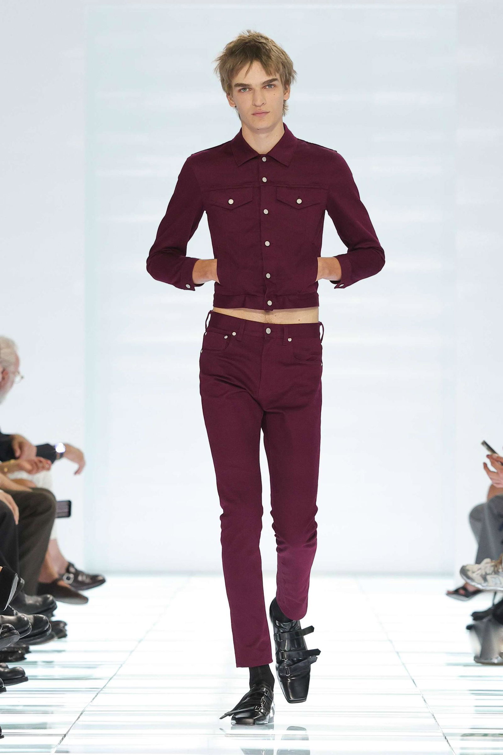 A look from Prada’s spring 2027 menswear show 
