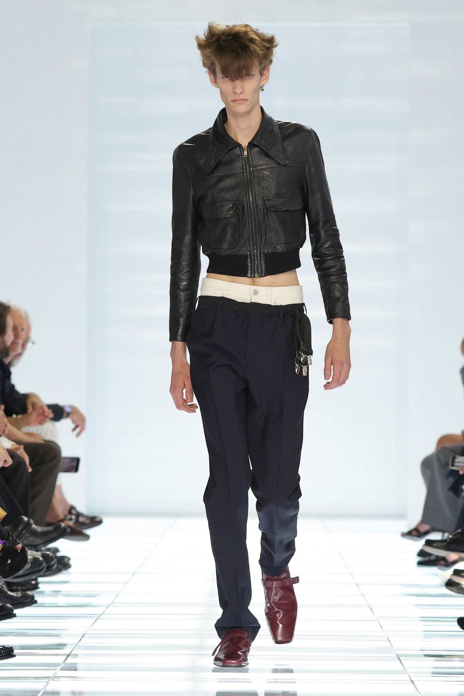 A look from Prada’s spring 2027 menswear show 