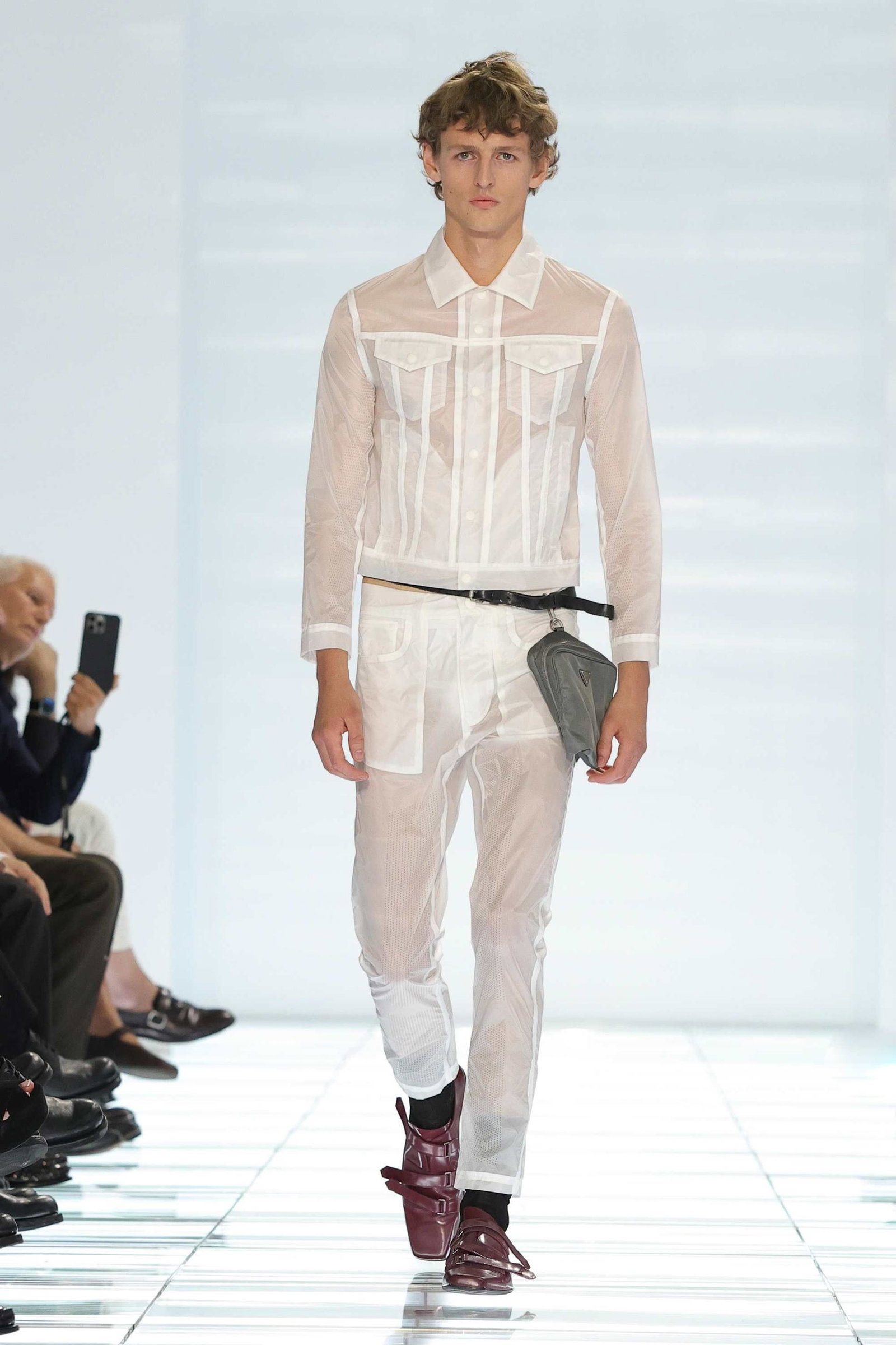 A look from Prada’s spring 2027 menswear show 