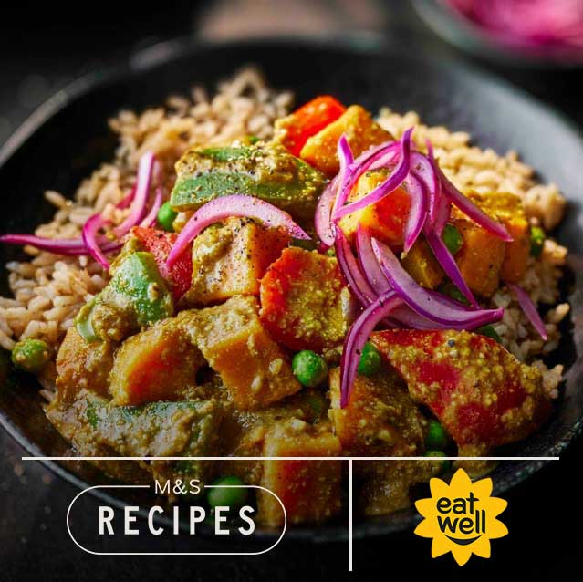Healthy vegetable korma