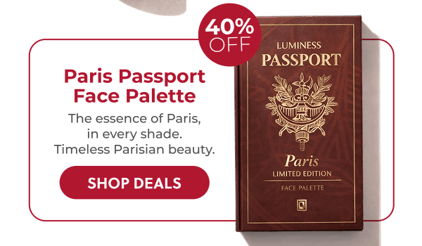 PARIS PASSPORT FACE PALETTE: The essence of Paris, in every shade. Timeless Parisian Beauty!