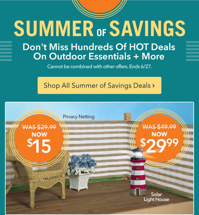 Shop Summer of Savings Deals