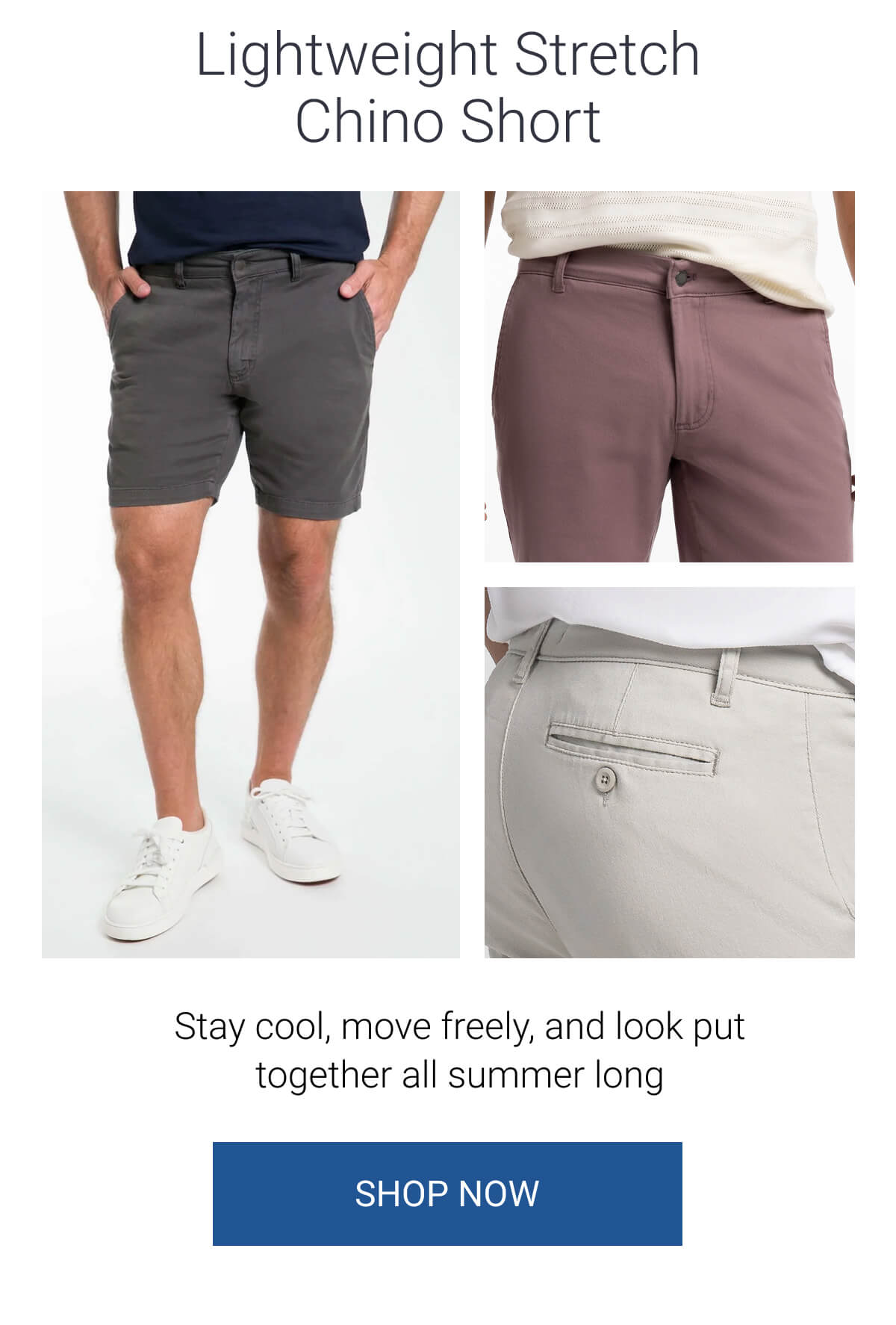 Lightweight Stretch Chino Short