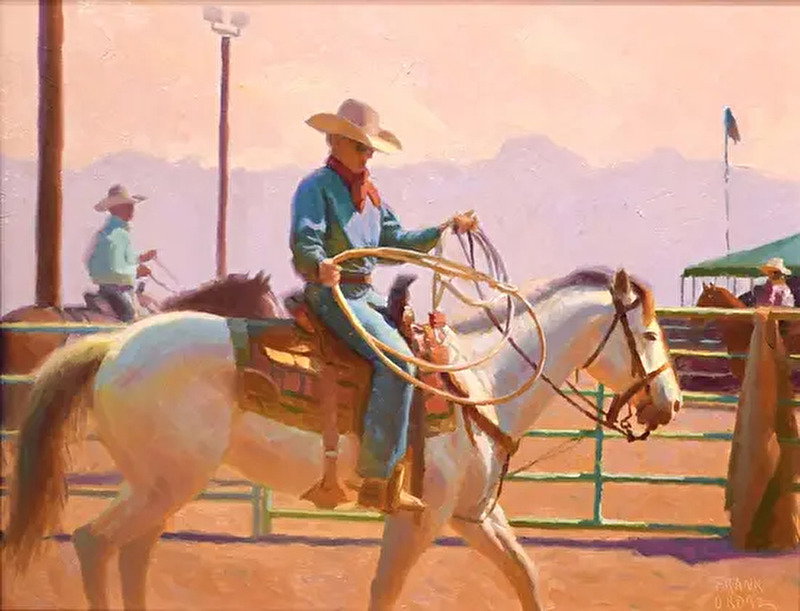 Heart Of A Champion Oil 11In X 14In By Frank Ordaz 