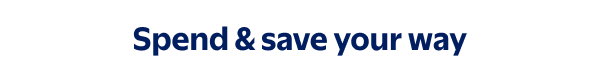 Spend and save your way