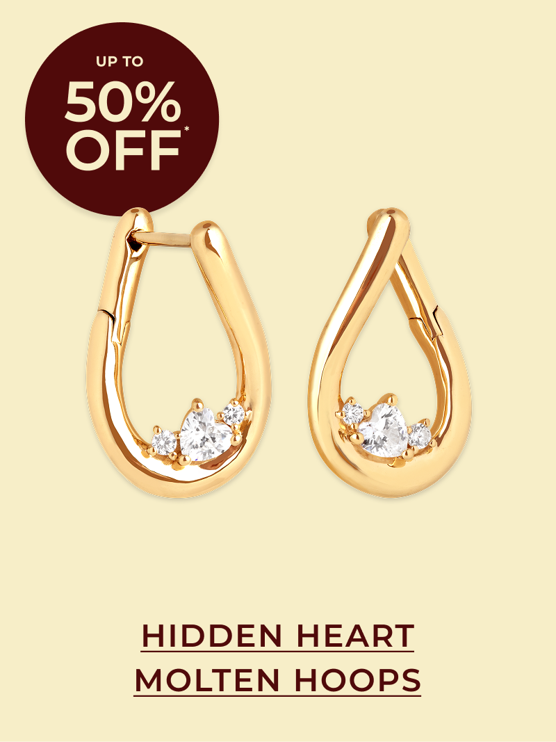 Hidden heart molten hoops