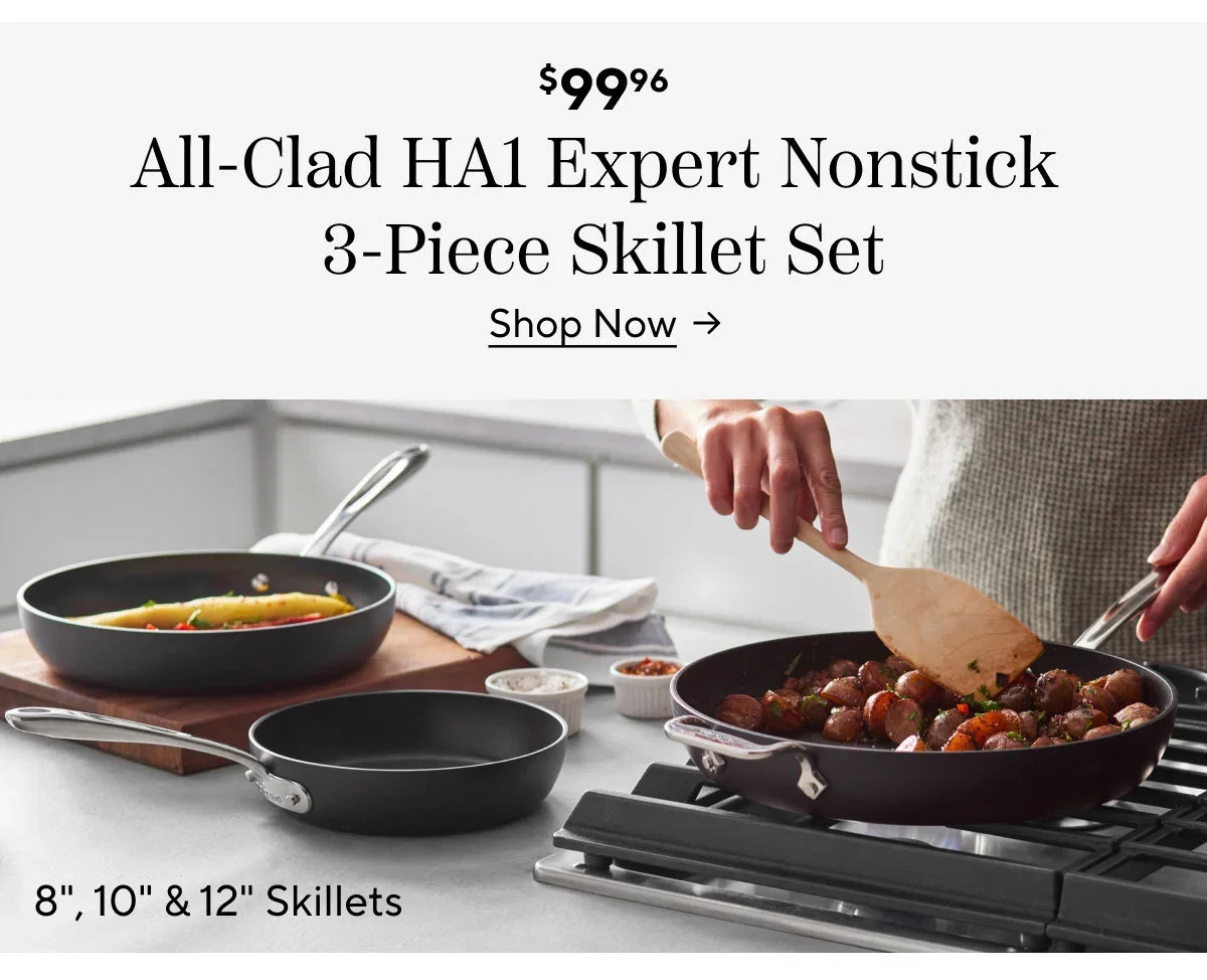 All-Clad HA1 Expert Nonstick Skillet Set