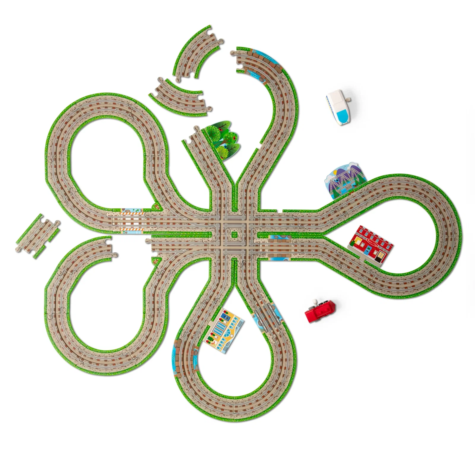 Image of Design Your Own Railroad Floor Puzzle