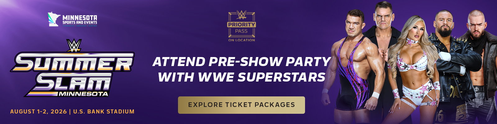 SummerSlam VIP Packages with WWE Talent