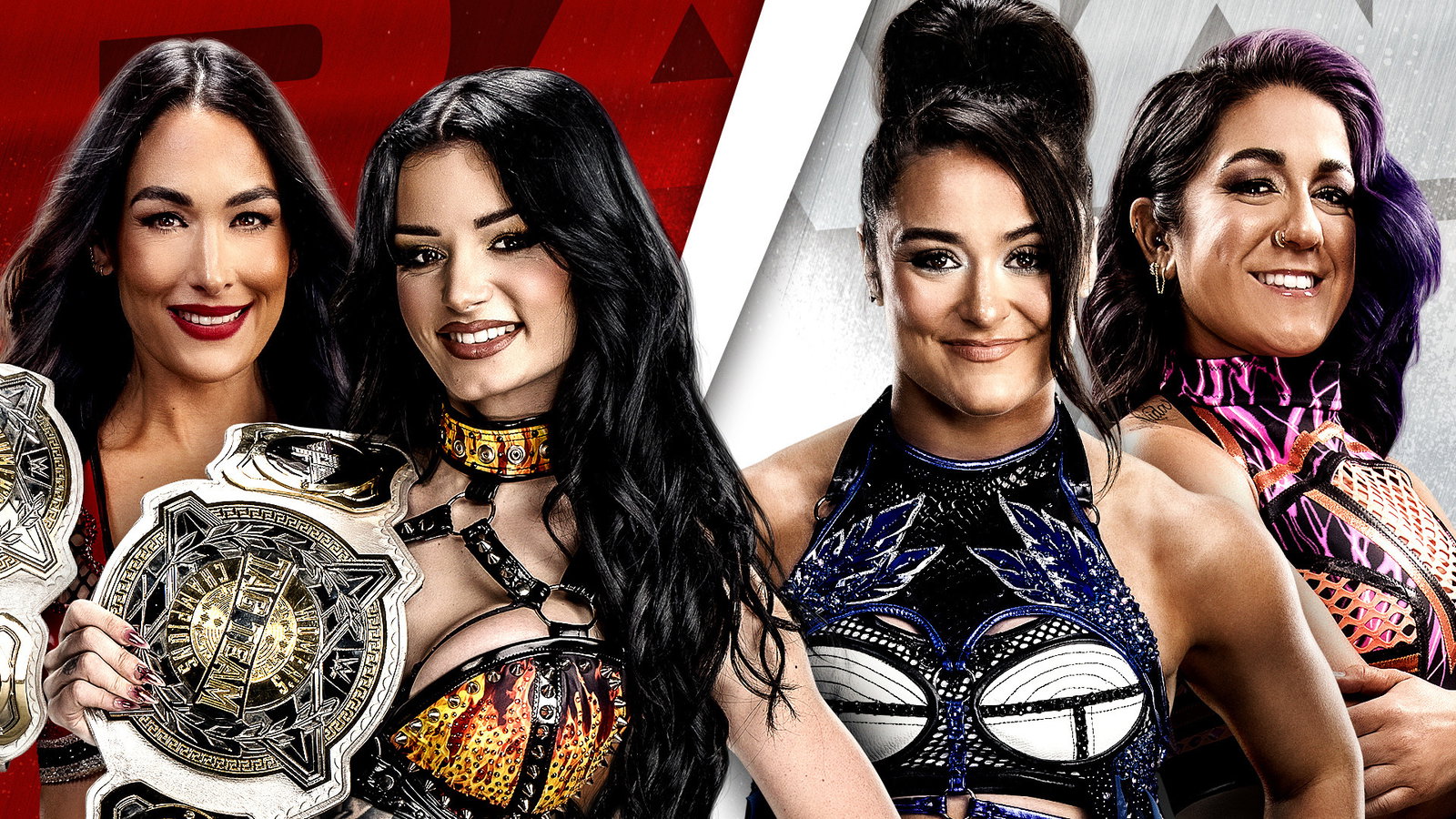 BAYLEY & LYRA VALKYRIA CHALLENGE PAIGE & BRIE BELLA