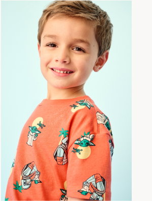 STAR WARS™ T-Shirt & Shorts Set | The Mandalorian and Grogu Beach