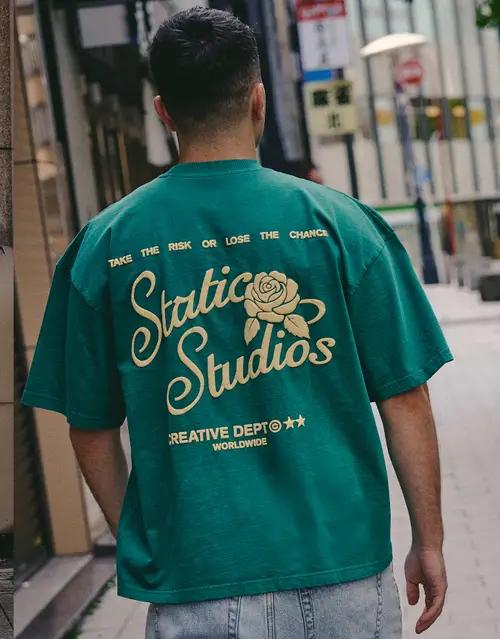 Static Studios Rose Box Fit T Shirt