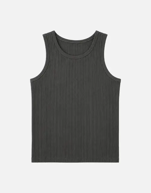 Wide Rib Cotton Singlet