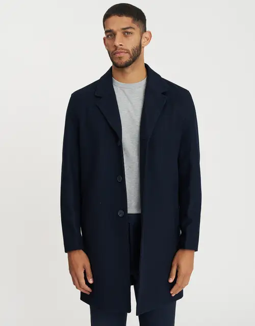 Heavyweight Wool Blend Overcoat
